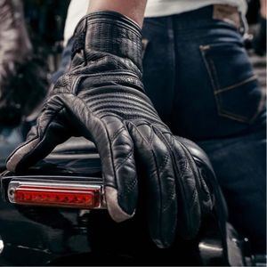 CHAFT gants PRIDE cuir vintage moto scooter été homme EPI marron