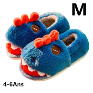 Chausson Fille Peluche Pantoufle Enfant Hiver Antidérapants bébé Chaussures  de Maison Slippers, Gris Chat, 32/33 EU, Taille du fabricant 220