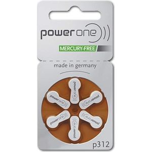 PILES Piles auditives Power One P 312 (0% mercure) par 1