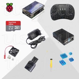 PACK COMPOSANT Starter kit pour Raspberry Pi 4, LCD 3.5 pouce+Ali