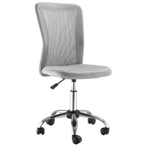 CHAISE DE BUREAU Chaise de bureau ergonomique Vinsetto - Gris - Réglable en hauteur - Pivotant 360°