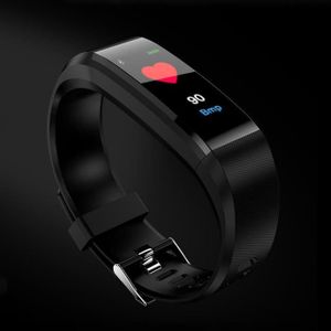 BRACELET MONTRE CONNEC. Bracelet connecté Smartwatch 0,96 pouces couleur écran OLED, rappel d'appel de soutien / surveillance la fréquence cardiaque /