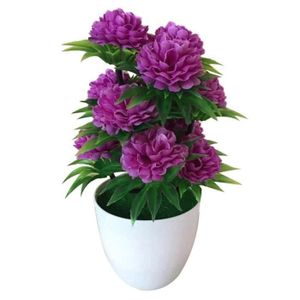 FLEUR ARTIFICIELLE RA11465-Mauve - Plante bonsaï artificielle chrysan