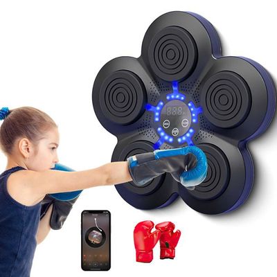 Machine De Boxe Musicale Intelligente – 9 Vitesses, Bluetooth, 6 Cibles LED RGB, Affichage Numérique, Rechargeable, Pour Adultes Et Enfants, Gym Et Maison