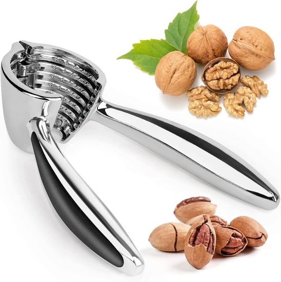 Casse-noix Multifonction En Inox 304 - Lame Croisée Pour Châtaignes, Noix, Noisettes - Poignée Ergonomique - Inclut 2 Protège-doigts Et Pic