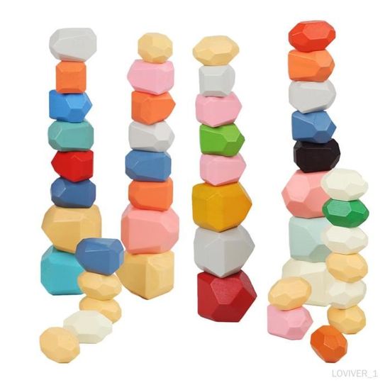 HYES Pierres D'Équilibre Pour Enfants - 8 Ou 12 Pierres Empilables Antidérapantes - Balance Board Sensoriel