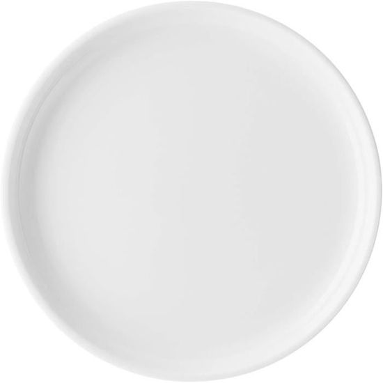 Assiette Ibili 908022 - LDPE Blanc/beige, Dimensions 22 X 22 X 4 Cm - Vaisselle Légère, Durable, 2 Ans Garantie