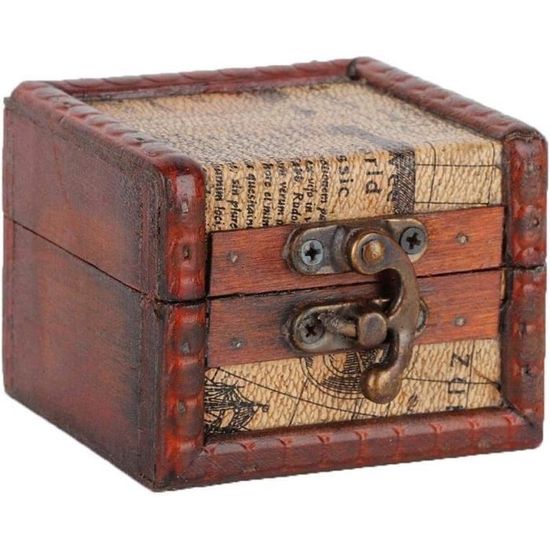 Boîte à Bijoux En Bois Vintage - Occasion - Pour Ranger Ou Décorer