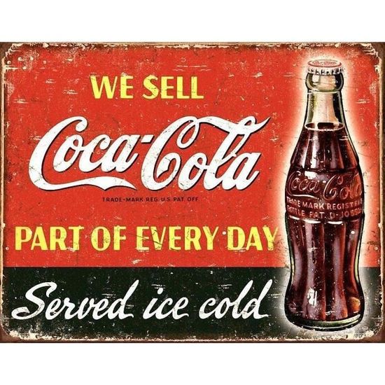 Cadeau En Etain Bocal Tirelire En Étain Métal Ouvert Et Réutilisable Coca Cola