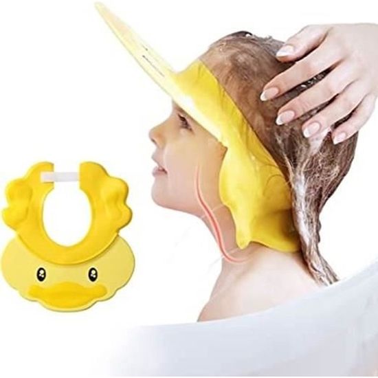 Bonnet De Douche Pour Enfants Shampoing Bouclier Pour Les Yeux Les Oreilles Et Le Visage Reglable Pour Bebe Visiere De Bain En Sil Cdiscount Puericulture Eveil Bebe