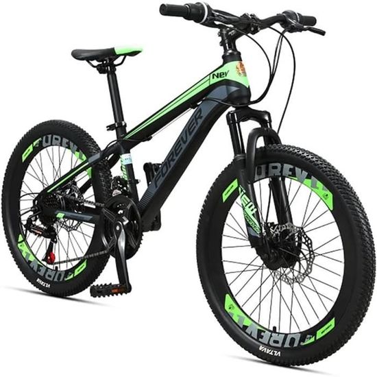 Zxqz Vélo Enfants 22 Pouces Vtt 24 Vitesses Cadre Acier Garçons Filles 140  À 170 (color : Green) - Cdiscount Sport