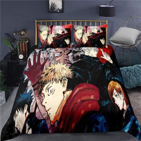 Parure De Lit Cartoon Jujutsu Kaisen - Housse De Couette 140x200cm