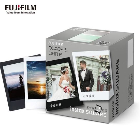 Fujifilm Instax Square Film 30 feuilles Papier photo Edge blanc et
