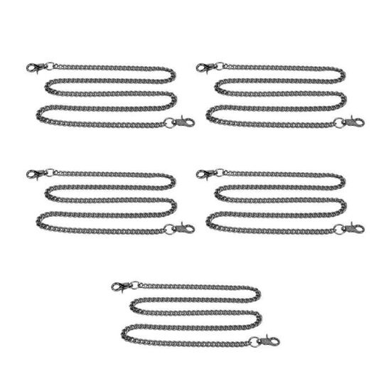 5M Chaîne à Maille Gourmette Aluminium Argent - Chaîne Torsadée Pour Bijoux DIY