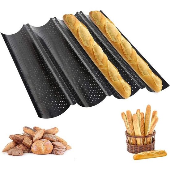 Plaque De Cuisson Pour Baguettes,Cuisson Moule Baguettes,Cuisson Pain Français,Français Plaque à