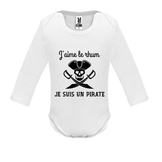Body Bebe Manche Longue Bebe Garcon Blanc J Aime Le Rhum Je Suis Un Pirate Blanc Cdiscount Pret A Porter Body Bebe Manche Longue Bebe Garcon Blanc J Aime Le Rhum Je Suis Un Pirate Blanc Cdiscount Pret A Porter