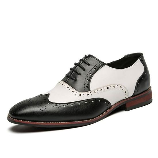 Chaussures Homme Cuir Bout Pointu Business Casual Sans Lacet - Chaussures Ville Confortables Noir Formelles