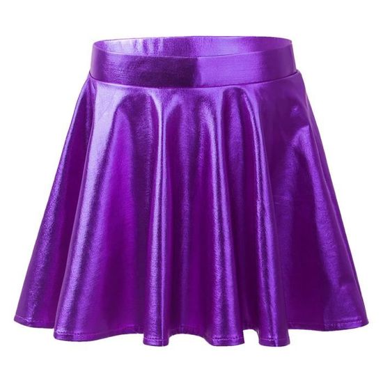 Jupe Danse Classique Fille Mousseline - Tutu Ballet Courte Plissée | 2 à 16 Ans Taille Élastique