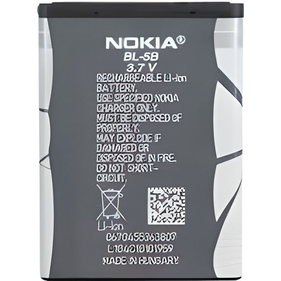 BATTERIE NOKIA BL-5B 890 mAh 3.7 V