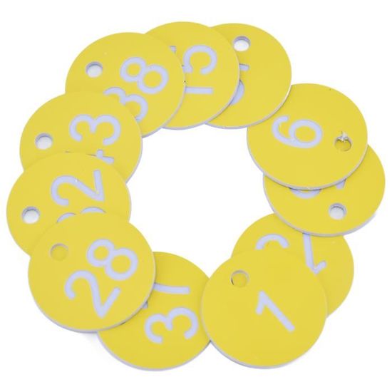 100 étiquettes Rondes Numérotées Pour Ruches - En Plastique ABS Bleu, Avec Trou, Pour Identification Et Gestion Apicole
