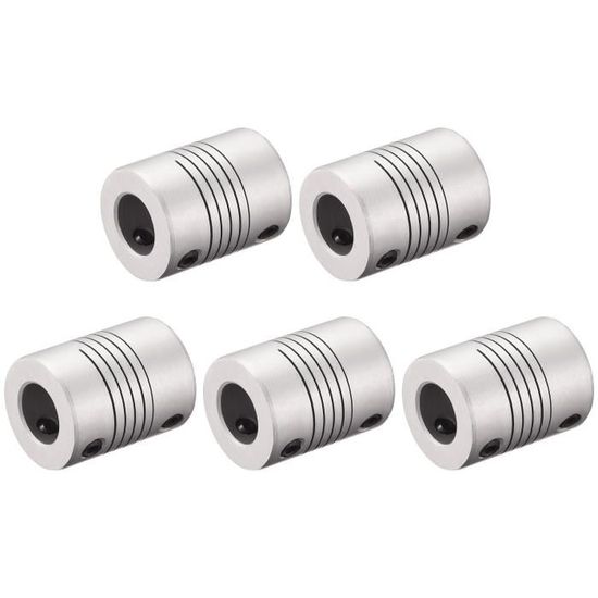 sourcing map Flexible Accouplement Arbre 17mm à 17mm 51mm x 44mm Moteur
