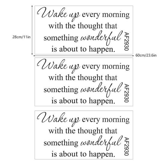 Autocollant Mural Amovible Anglais Lettre Sticker Bricolage Décor