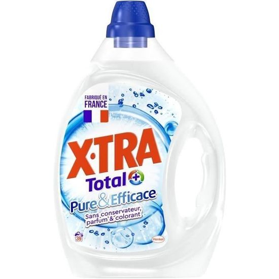 X•TRA TOTAL+ Lessive Pure et Efficace - 1,95 L - Cdiscount Au quotidien