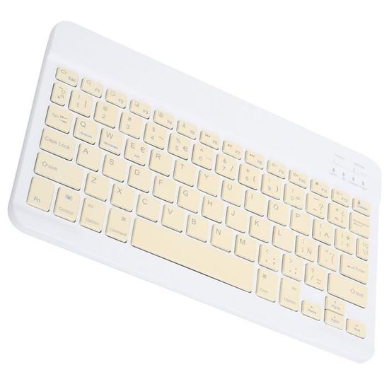 Autocollants Clavier Espagnol LAANCOO - Pack De 3, Lettres Blanc Sur Noir Pour PC Portable Et Bureau