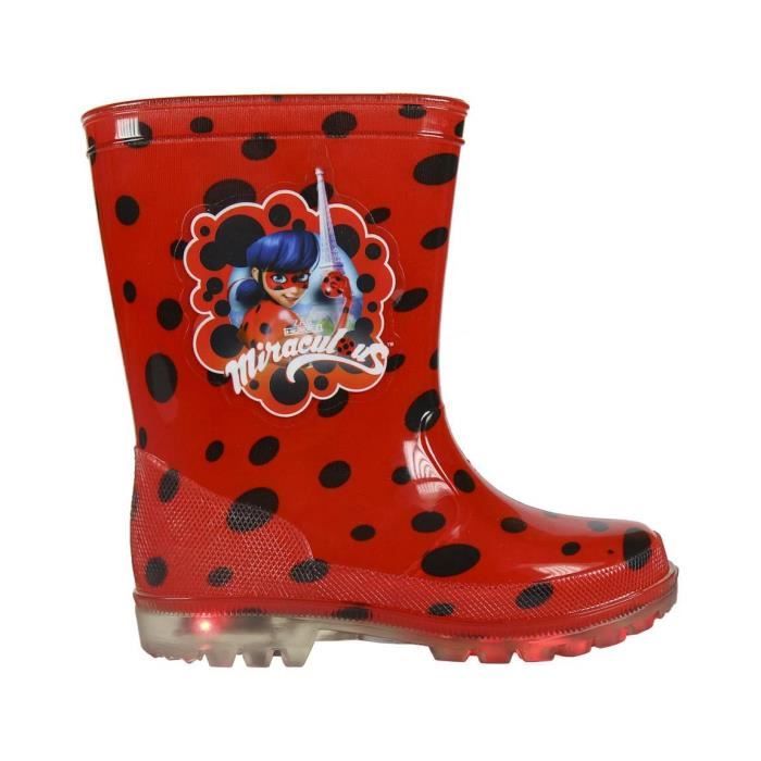 Botte de pluie rouge hot sale