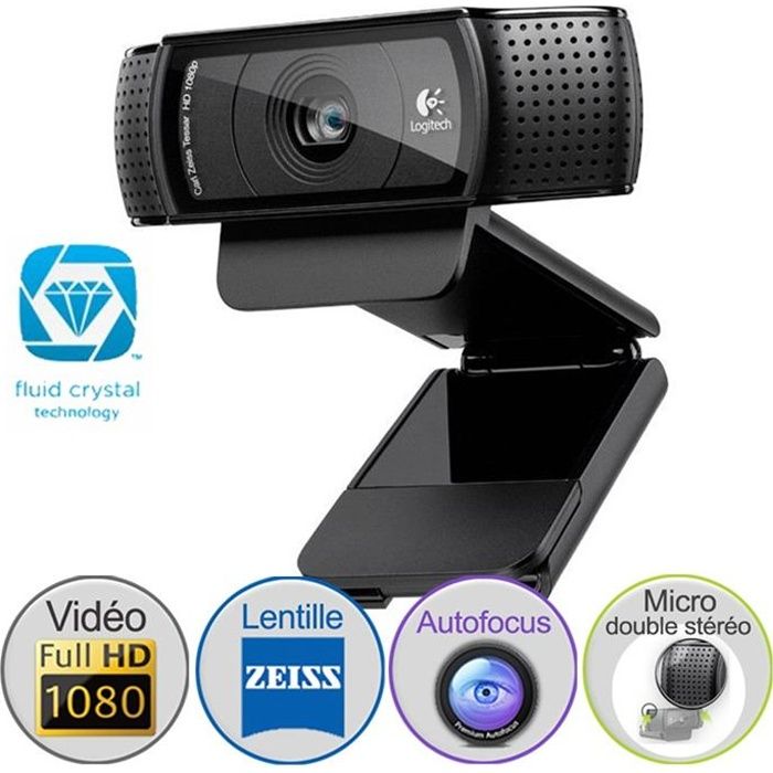 LOGITECH - Webcam full HD - C920 - Noir