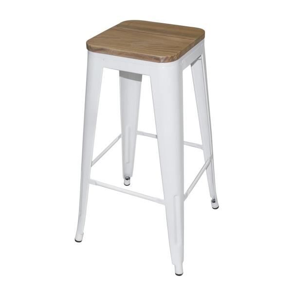 Tabouret lank wood Siège : 30x30 cm Multicolor