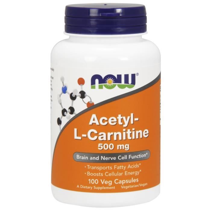 Acetyl L-Carnitine 100 cap Standard Now Foods Seche