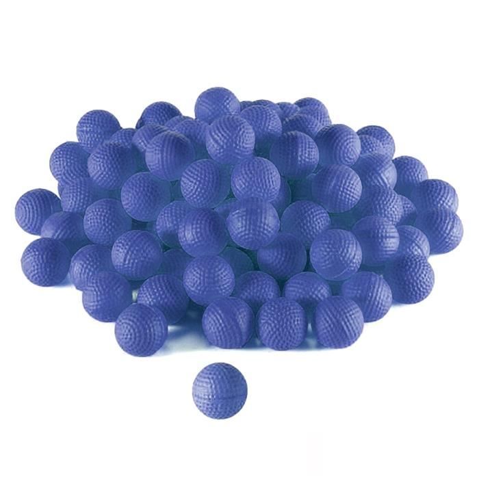 Lot de 100 balles en EVA pour pistolets Nerf Rival Zeus, Apollo, Khaos, Atlas et Artemis 2.2cm Bleu