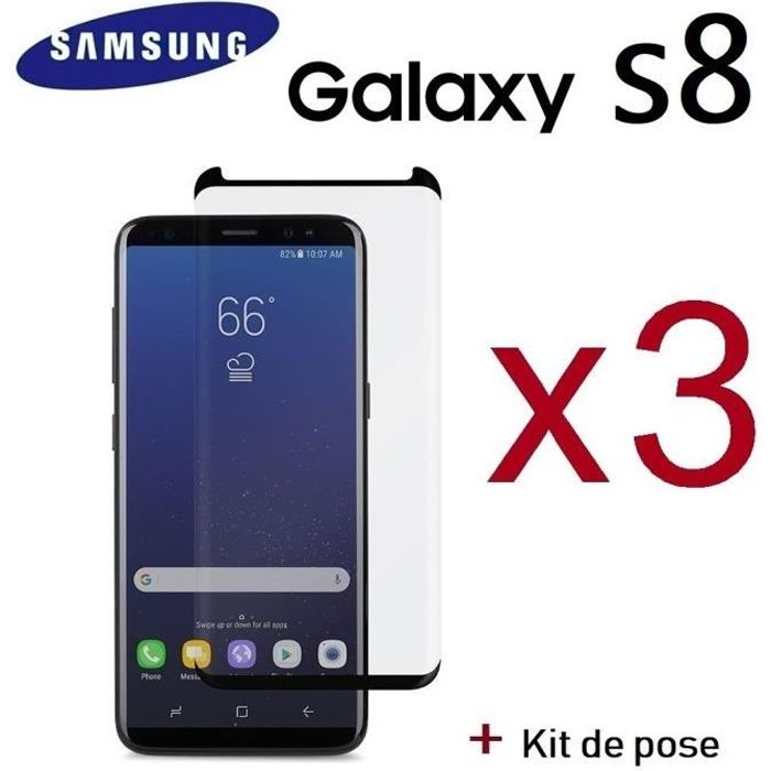 vitre en verre trempe pour samsung galaxy s8