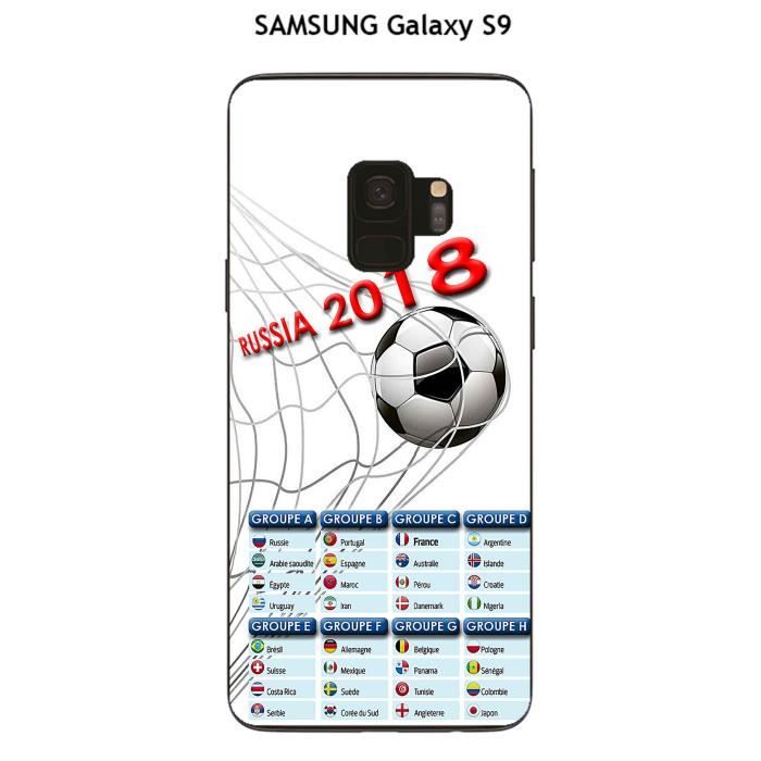 Coque SAMSUNG Galaxy S9 design Foot - 1 - Coupe du monde Russie 2018