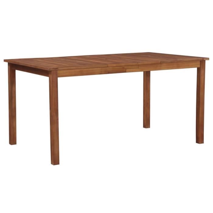 IPKDLA® Table de Jardin de terrasse extérieure Buffet Jardin Camping fête - 150x90x74 cm Bois d'acacia massif KLABKY
