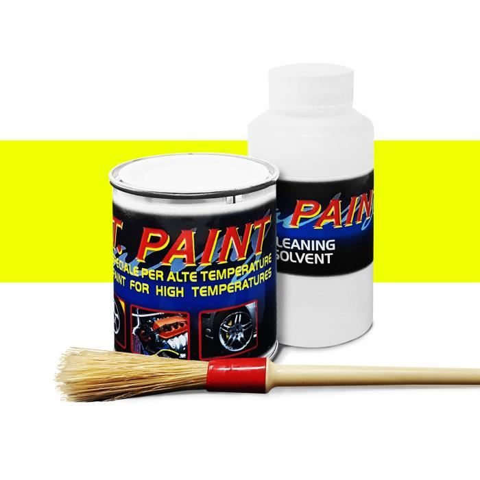 Peinture pour Étriers de Frein, Silencieux, Résistant aux Hautes Températures, Jaune Néon Fluo