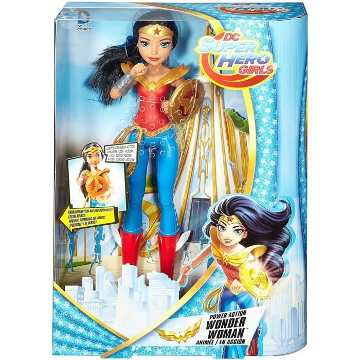 DC Super Hero Girls : Wonder Woman Avec Son et Action - Poupee mannequin - Collector