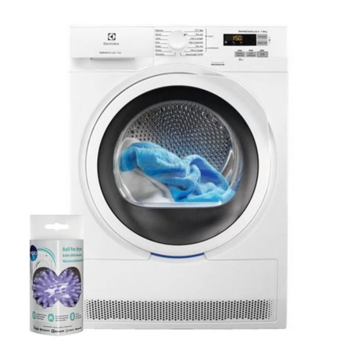 ELECTROLUX Sèche Linge Frontal Condensation 8kg tambour 118L 66 Blanc