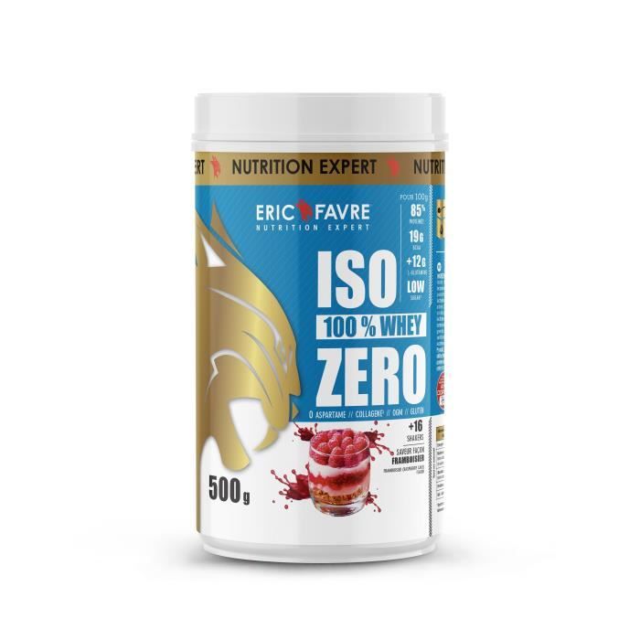 Eric Favre - Iso Zero 100% Whey Protéine - Proteines - Framboisier - 500g