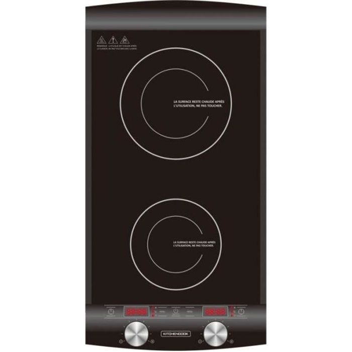 KITCHEN COOK Double plaque de cuisson a? Induction 2900 W Noir - 3662738023767