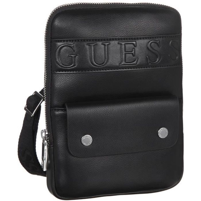 GUESS - sacoche homme - noir