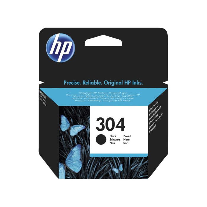 HP 304 Noir originale cartouche d'encre pour AMP 130 Deskjet 26XX, 37XX Envy 50XX