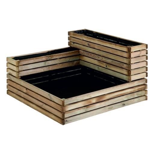 Carré de potager Küb modulable en bois traité