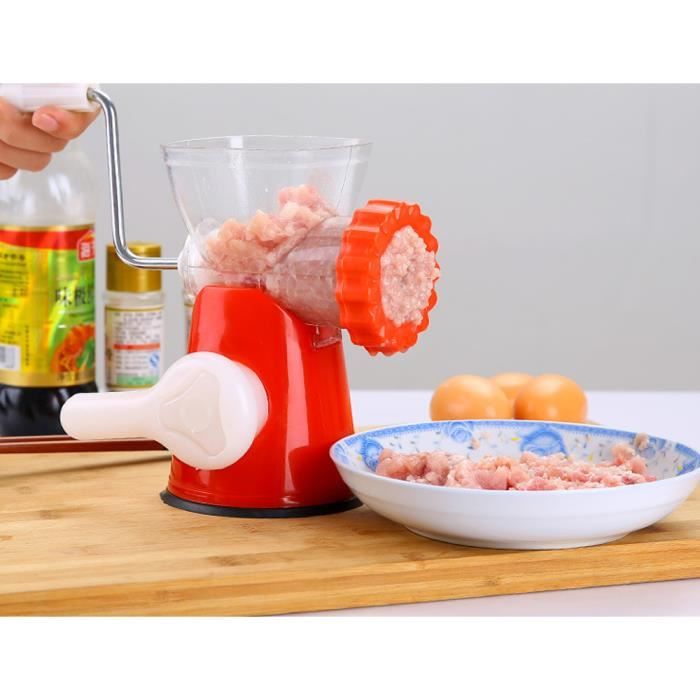 Hachoir à viande Manuel 6 lames moulinex à Légumes Ail Fruit Ustensiles de Cuisine Sauces Rouge Pratique multifonction Broyeur Mixe