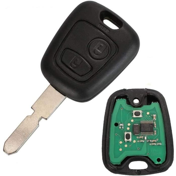 Clé complète avec électronique à Programmer pour Peugeot 406 806 433mhz télécommande Vierge