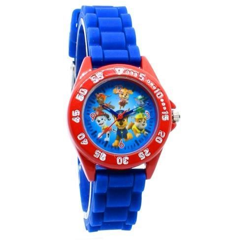 MYBAGSTORY - Montre - Analogique - Pat Patrouille - Bleu - Enfant - Ecole - Primaire - Chase - Marcus - Ruben