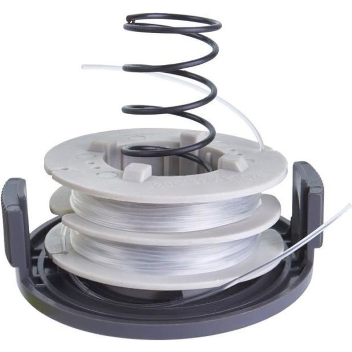 Bobine simple fil RYOBI diamètre 1.2mm et couvercle pour coupe-bordures électriques RAC140