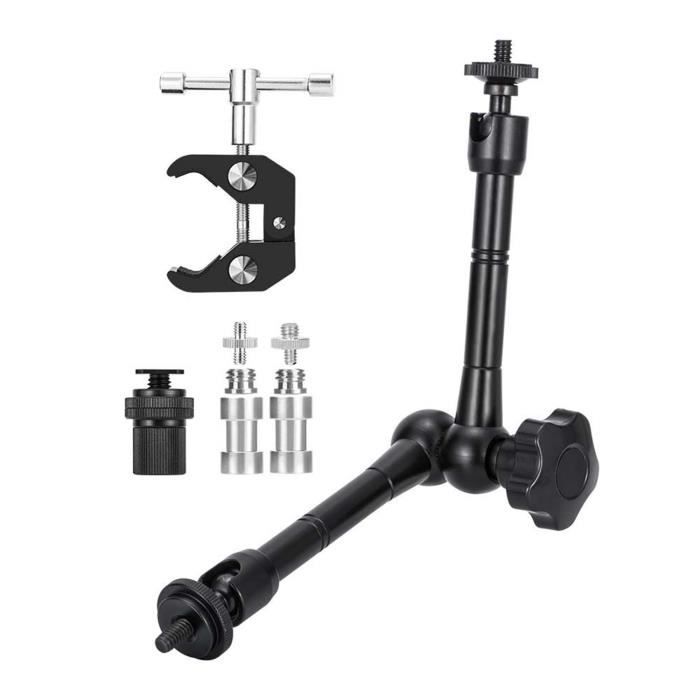Bras Magique Avec Super Pince Pince ArticulÉE De Crabe À Friction De 11 Pouces Avec Filetage 1-4 Et 3-8 Pouce Pour Foreuse De