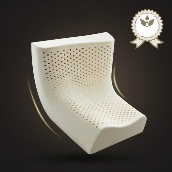 Lit latex oreiller orthopédique cervicale sommeil literie onde courbe oreillers cou Head soins oreiller en mousse à mémoire de forme